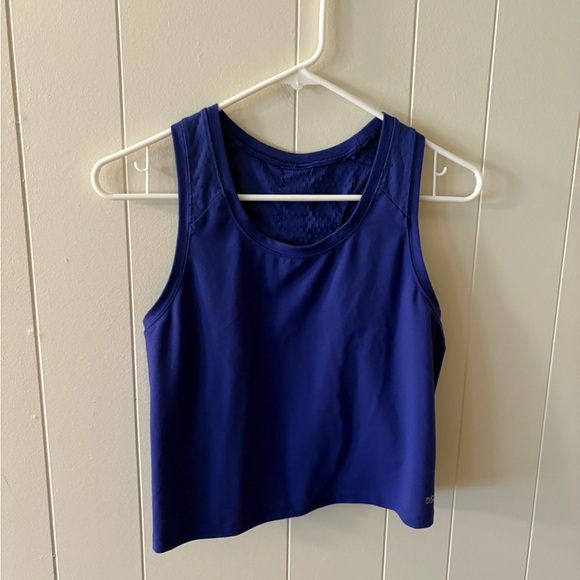 DSG Women's Blue Crop Top Womens XS gym workout shirt - Picture 3 of 7